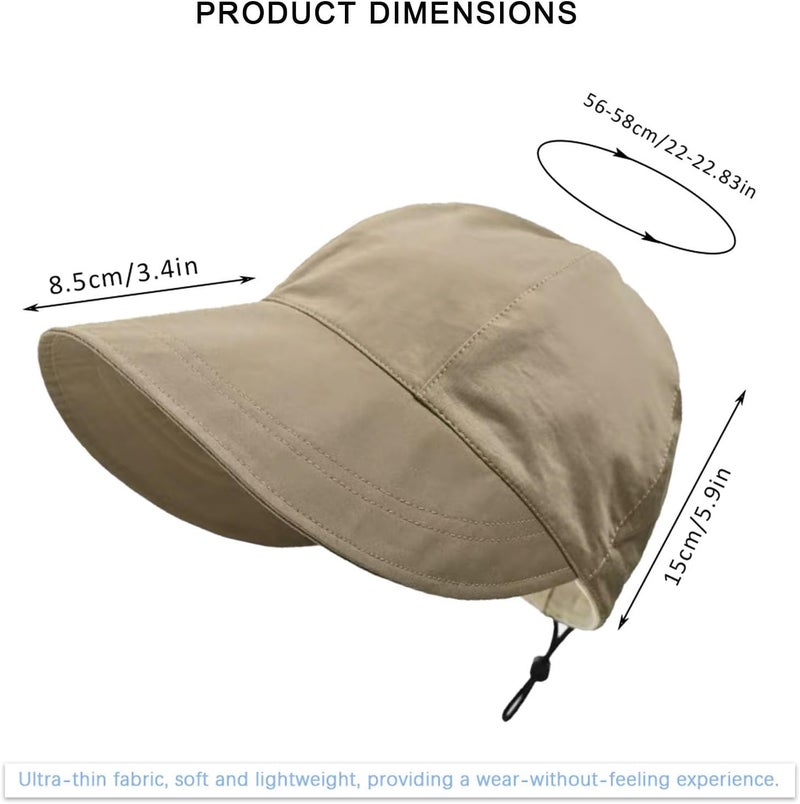 huablo ] UPF 50+ Womens Sun Hat Wide Brim Sun Hat UV Protection Hiking Fishing Hats 12P-ZYMao - Image 3